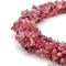 Pink Tourmaline Chip Beads, 34 Inch, Natural Chip Strands, Drilled Strung Nugget Beads, 3-7mm, Polished, GemMartUSA (CHTO-70001)
